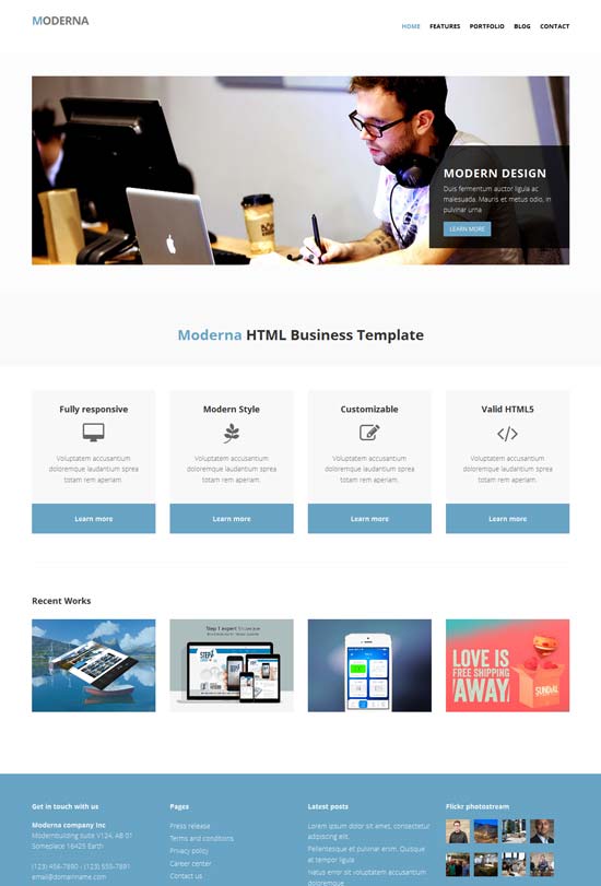 Free-Bootstrap-template-for-corporate-Moderna